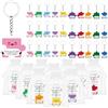 CCCYMM Set di 30 portachiavi con biglietti di ringraziamento e sacchetti in organza, regalo motivazionale in acrilico per il riconoscimento del personale, per insegnanti, infermieri, colleghi, 10 colori