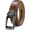 CHAOREN Cintura Uomo, Cricchetto Automatica Fibbia 35mm | Micro-Regolazione Senza Fori, Tagliabile Alla Lunghezza, Business, Jeans & Quotidiano