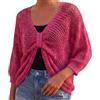 Qrelia Moda Maglia Donna a Rete Nodo Removibile Taglia 40-46 | Taglia unica S-L (40-46), traforato, nodo removibile, manica 3/4, cod. 2681