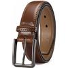 CHAOREN Cintura Uomo Pelle, Cinture da Uomo Nera Marrone 35mm, Perfette per Elegante Business e Jeans Casual