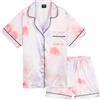 CityComfort Pigiama Bambina Corto Pigiami Estivi Ragazza Set Pigiami Raso 2 Pezzi Camicia con Bottoni Abbigliamento da Casa Traspirante Idea Regalo