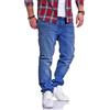 JACK & JONES Jeans da Uomo Clark ARIS Regular Fit Straight Leg Denim Pantaloni