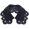 Mirweon Camicetta da donna primaverile staccabile colletto falso scava fuori imitazione perla perline girocollo collana decorativa doppio strato grande scialle mezza camicia Capelet collari staccabili per le
