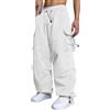 RUMAOZIA Pantaloni cargo da uomo Baggy - pantaloni larghi da uomo Hip Hop Y2K pantaloni da jogging streetwear pantaloni casual con elastico oversize vintage a gamba larga, pantaloni lunghi