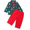 PINTUTU Abbigliamento Bambino E Bimbo 12 Mesi-5 Anni Tuta Jeans Pantaloni con Lunga Camicia A Plaid per Neonati Primavera Autunno-Inverno Maglione Natalizio per Feste