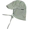 Mikk-line Cappello da Sole Neonato con Protezione Nuca | Leggero con Lacci | Cappellino Estivo Traspirante Elasticizzato