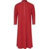 RUMAOZIA Abiti musulmani Uomo Caftano Musulmano Abaya Abaya Mens Cotone Lino Abiti Ethno Thobe Abbigliamento Arabo Manica Lunga Medio Oriente Arabi Saudita Vestiti da preghiera Uomini