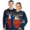United Labels The Peanuts Snoopy Maglione invernale per uomo e donna - Maglione invernale a maglia Ugly Sweater Unisex Blu