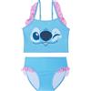Get Trend Disney Stitch | Minnie Mouse Bikini Bambina Set, Costume Piscina Bambina Due Pezzi con Balze e Cinturino Regolabile, Estivo Regalo Ragazza