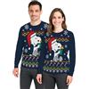 United Labels The Peanuts Snoopy Maglione invernale per uomo e donna - Maglione invernale a maglia Ugly Sweater Unisex Blu