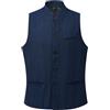 YFFUSHI Gilet da Uomo a Spina di Pesce con Colletto Rialzato Panciotto Vintage Slim Fit per Matrimonio Serate e Business Casual