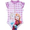 Get Trend Peppa Pig | Disney Frozen | Minnie Mouse Costume da Bagno Intero Bambina con Zip, Piscina e Mare Estive Essenziale per Le Vacanze