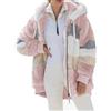 ABINGOO Giacca Donna Invernale Pile Cappotto con Cappuccio Zip Caldo Felpa | Cerniera Giubbotto Pelliccia Giacche Casual Parka Sciolto Giaccone Peluche Pecora Jacket Casa Cappotti