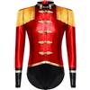 ranrann Abito da Circo Bambina Body Danza Classica Bodysuit da Danza Jazz Collo Mock Leotard da Ginnastica Abito da Domatrice Circus Dancewear Metallizzato Lucido