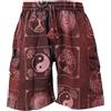 GURU SHOP Ethno - Pantaloncini da yoga Stonewash in Nepal, da uomo, in cotone, abbigliamento alternativo