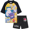 Get Trend Minecraft | Pokemon Swimsuit Set for Boys Teenagers 2 Pcs with Swimming Trunks Boys Rash Vest for Swimming Beach Trip Holiday Essentials