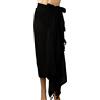 LUTER Pareo da Spiaggia da Donna, Elegante Pareo Avvolgente con Nappa Morbido Gonna Copricostume da Bagno Pareo Avvolgente per Donna Spiaggia Estiva (Nero)