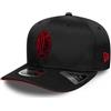 New Era Berretto AC Milan Featherweight Poly Black 9SEVENTY elasticizzato a pressione regolabile