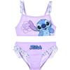 Disney Store Disney Costume da Bagno Stitch per Bambine, Bikini 2 Pezzi con Volant, Blu e Rosa