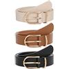 JasGood Cintura da donna in pelle PU punk, cintura in vita da donna, gotica, con gamba, giarrettiere