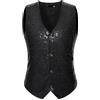 RUMAOZIA Gilet da uomo con paillettes da uomo con paillettes luccicanti gilet con scollo a V per feste club glitter gilet uomo donna costume accessori discoteca carnevale e feste a tema