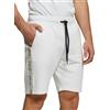 POMPEA Pantaloncini da Uomo in Cotone, Pantaloni Corti Uomo con Tasche Laterali a Tinta Unita e Bande Laterali Logate No Stress a Contrasto
