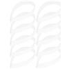 CATIEBYE di Fissaggio Facile da Usare Supporto per Colletto in Pvc Bianco 50 per Colletto Camicia per Camicie Uomo
