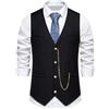 RUMAOZIA Gilet da uomo nero, elegante, vintage, senza pretese, per affari, matrimonio, stile rockabilly, anni '20