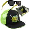 Get Trend Batman | Marvel Avengers | Teenage Mutant Ninja Turtles Cappello Baseball Occhiali da Sole Bambino Set, Protezione UV 100%, Essenziale Vacanze, Regalo per Ragazzi