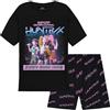 KPop Demon Hunters Ufficiale Pigiama Bambina Set 5-14 Anni, 2 Pz Pigiamone, Huntrix Saja Boys Derpy Tiger, Regalo Ragazza