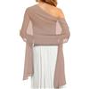 Gosunny Sciarpe e sciarpe da donna in chiffon per abito da sera elegante da sposa