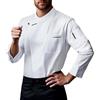 RUMAOZIA Giacca da cuoco da uomo, a maniche lunghe, abbigliamento da cucina, da panettiere, con bottoni, per uniforme professionale, costume da cuoco, per ristorante e hotel