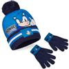 Get Trend Sonic The Hedgehog Cappello Bambino, Set Invernale Cappello Sciarpa e Guanti