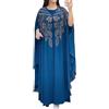 Generic Abito Musulmano da Donna, 2 Pezzi, Caftano Marocchino, Vintage, Lungo, Dubai, Caftano, Abaya, Arabo, Abito da Preghiera, Matrimonio, Ramadan, Elegante, Vintage, Maxi Abito #i326