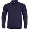 Pentagon Uomo Aniketos Polo a Maniche Lunghe Navy Blu Taglia L