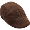 ZNJAMN Coppola Berretti da uomo, cappelli autunnali ed estivi in lino, coppole, classici, vintage, tassista Per Uomo