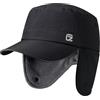 GADIEMKENSD Cappello Trapper Invernale Tre-Protezioni, Fodera Calda in Pile, con Paraorecchie, visibilità Riflettente, Regolabile