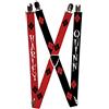 Buckle-Down Bretelle - Harley Quinn 2-pose/diamanti Hey Puddin Rosso/bl Accessorio
