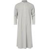 RUMAOZIA Veste musulmana Uomo Caftano Musulmano Abaya Uomo Manica Lunga Medio Oriente Arabi Saudita Abiti di Cotone Lino Abiti Ethno Thobe Abbigliamento Arabo Abbigliamento Preghiera per Uomo