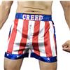costumebase Pantaloncini da Boxe con Bandiera Americana da Boxe da Uomo Apollo Johnson di Creed Rocky, Rosso/Bianco/Blu, Piccolo