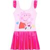 Get Trend Peppa Pig - Costume da bagno intero per ragazze, con spalline arricciate, gonna copricostume, slip integrati, 2-7 anni