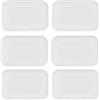 PERSELOSO Coperchi per Salviettine in Plastica Bianco 30 Pezzi Chiusura a Ribalta Design Richiudibile per Vari Contenitori Salviette