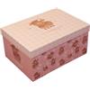 Eurowrap Confezione regalo piatta con coperchio, perfetta per baby shower, ricordi, regalo neonato, rosa