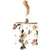 Gobesty Giostrina Culla Neonato, Carillon Neonati Fiori Farfalle in Feltro | Giostrina Neonato, Decorazione Cameretta, Idea Regalo Nascita, per Fasciatoio & Culla Bambina Bambino