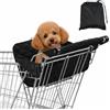 Jokapy Copertura per carrello della spesa per animali domestici, portatile, trapuntata, con borsa portaoggetti, pratico design con fibbia, lavabile in lavatrice, per cani e gatti