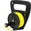 Gsycle Mulinello da immersione da 46m con tappo per pollice Mulinello immersione | Bobina per immersione in nylon da 150 piedi, blocco con rilascio del pollice, grande maniglia per mani guantate, accessorio