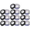 MAGICLULU 20 Pezzi Nastro Protettivo per Racchetta da Ping Pong, Bordo 10 MM | Strisce Autoadesive in Fibra Pu, Protezione Urti per Allenamento e Torneo, Nero e Blu