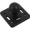 Abaodam Supporto a Sfera con Bullone a T per Guida Kayak Nero | Compatibilità, Regolazione Flessibile a 360°, per Acque Interne e Fiumi, Base Robusta con Giunto Rotante