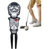 Generisch Strumento di riparazione per Golf Divot con teschio | Accessori da golf portatili in lega di zinco, per uomo e donna, con set per la cura del prato