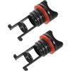 BESTOMZ 2 Pezzi Tappo di Scarico Kayak in Nailon Nero, Kit per Foro | Guarnizione, Rimozione senza Attrezzi, Bordo Liscio senza Bave, per Imbarcazione e Pesca